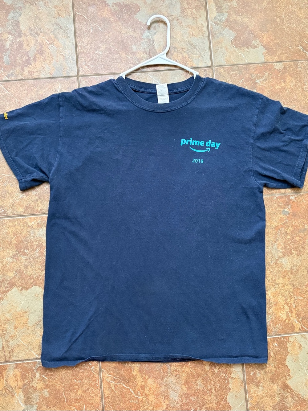 Vintage 2018 Amazon Prime Day Employee Promo T-Shirt - Navy Blue